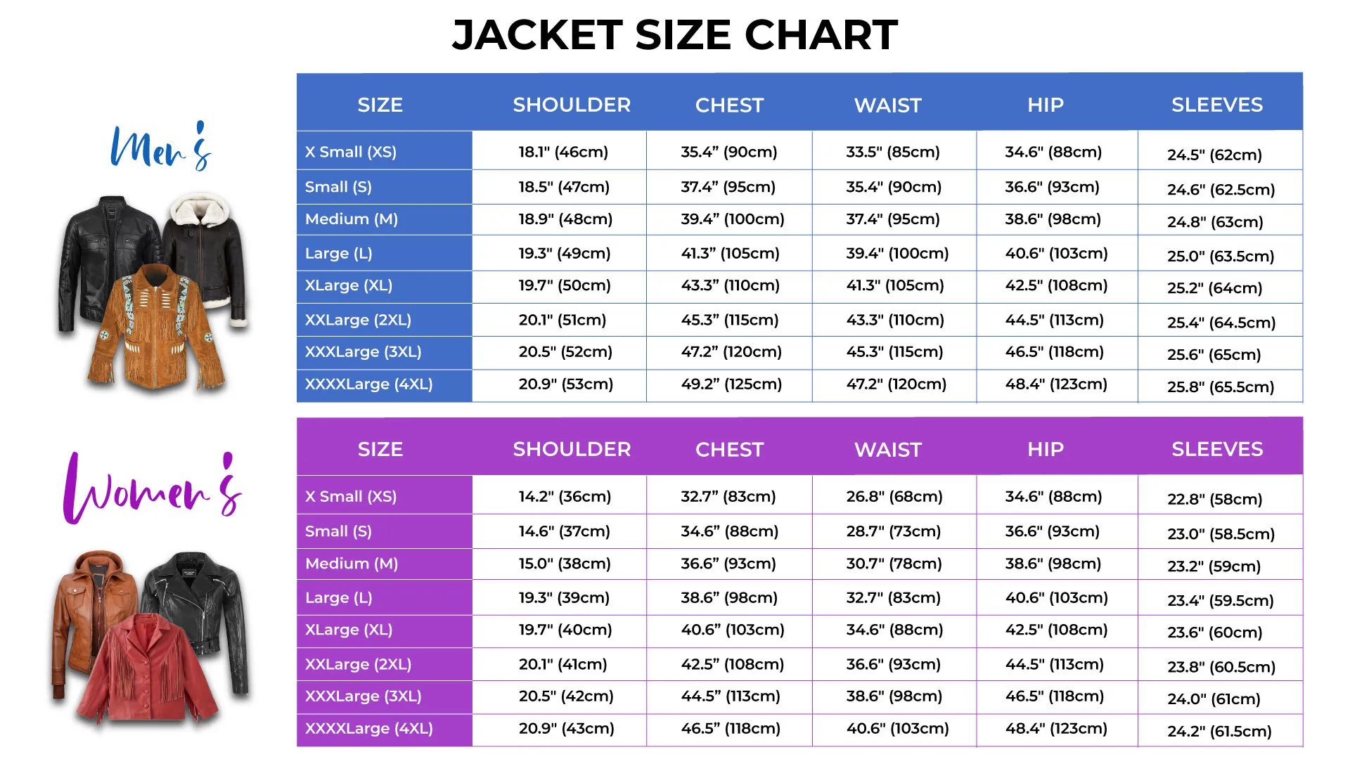 size-chart-for-leather-jackets