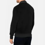 70's Style Men's Suede Leather Bomber Jacket