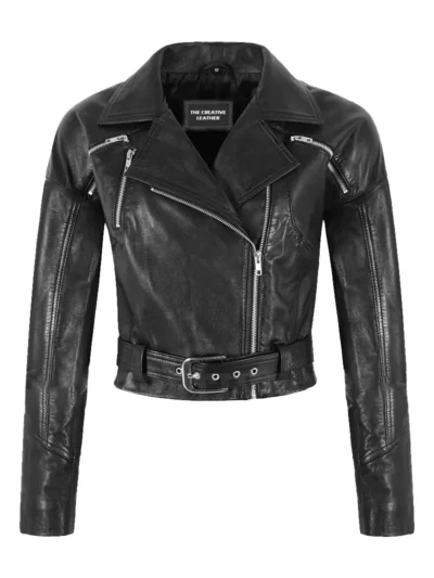 Cropped Real Leather Jacket - the creative leather