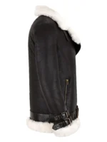 Womens Shearling Fur Jacket side view