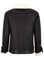 Womens Shearling Fur Jacket back side