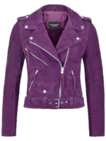 Womens Suede Leather Jacket