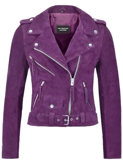 Womens Suede Leather Jacket