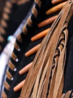 Beaded Leather Fringe Jacket (1)