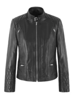 black biker leather jacket - the creative leather