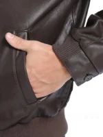 Lambskin Leather Bomber Jacket for Men (2)