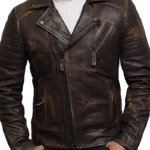 Brown Leather Jacket for Men