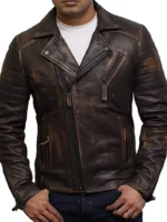 Brown Leather Jacket for Men