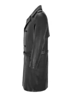 Classic Black Lambskin Double-Breasted Men’s Knee-Length Leather Trench Coat – Style 6970 (3)