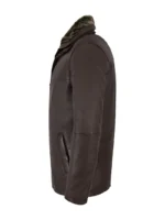 Classic Hip-Length Brown Napa Leather Jacket for Men with Fur Collar – Jingo (1)