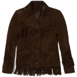 Lamb Suede Fringed Jacket - thecreativeleather.com
