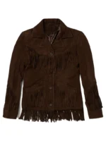 Lamb Suede Fringed Jacket - thecreativeleather.com