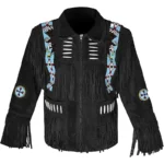 Cowboy Western Leather Jacket With Fringe (1) - the creative leather