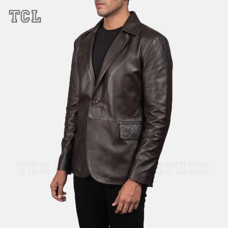 Daron Brown Leather Blazer for men 3 1550761293936 - The Creative Leather