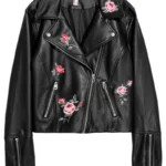 Embroidered Biker Jacket
