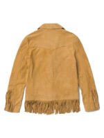 Fringe suede jacket backside