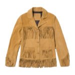 Brown Fringe Jacket - brown suede jacket fringe