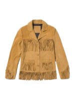 Brown Fringe Jacket - brown suede jacket fringe