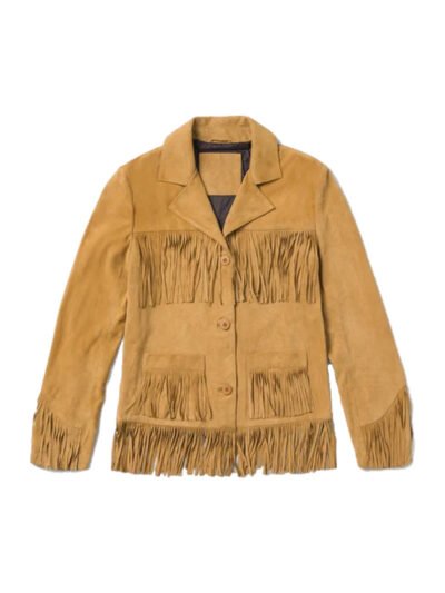 Brown Fringe Jacket - brown suede jacket fringe