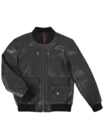 Gerard 7952 Retro-Style Black Flight Bomber Leather Jacket for Men (6)