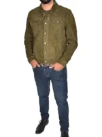Goat Suede GREEN Jacket (3)