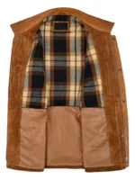 JETT Men's Suede Leather Car Coat