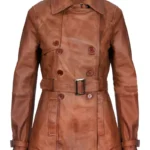 women Brown Leather Coat - the creative leather