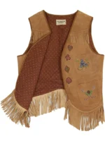 Ladies Embroidered Leather Vests (2)