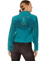 Ladies Luxury Clothing Suede Fringe Jacket (1)