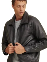 Leather Bomber Jacket with Thinsulate™ Lining (4)