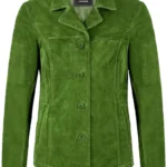 Lime Green Suede Jacket - women suede jacket