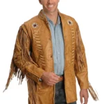 Mens Fringe Leather Jacket