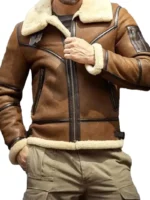Mens Aviator Sheepskin Flying Jacket - Image 2