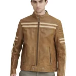 Mens Genuine Leather Biker Jacket (1) - the creative leather