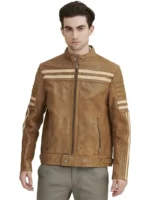 Mens Genuine Leather Biker Jacket (1) - the creative leather