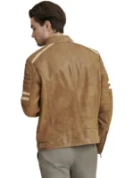 Mens Genuine Leather Biker Jacket (4)