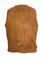 Men’s Goat Suede Classic Smart Tan Leather Waistcoat (1)