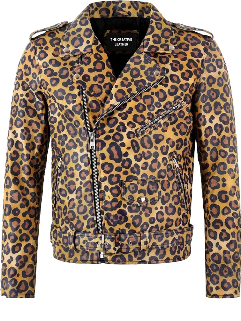 Mens-Leopard-Print-Biker-