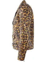 Men's Leopard Print Biker Leather Jacket (4)