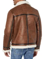 Mens Real Leather Aviator Bomber Jacket (4)