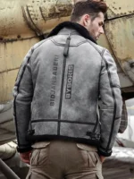 Men’s Real Leather Pilot Aviator Fashion Jacket