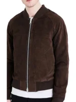 Mens suede bomber jacket - Custom Suede Bomber Jacket