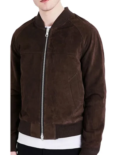Mens suede bomber jacket - Custom Suede Bomber Jacket