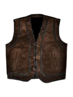 Mens Suede Leather Stylish Vest - thecreativeleather.com