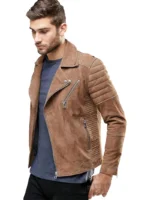 Mens Suede Motorbike Jacket - thecreativeleather.com