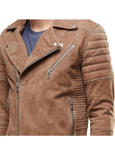 Men's Suede Motorbike Jacket (2)