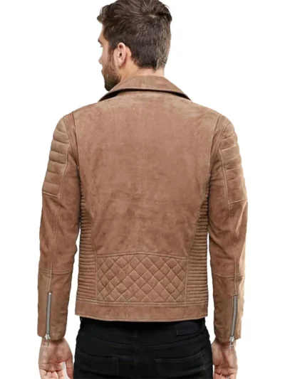 Men's Suede Motorbike Jacket (4)