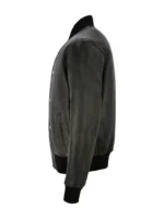 Men’s Varsity 100% Real Leather Jacket Black Bronze Vintage Classic Bomber Style (4)