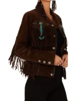 SCULLY FRINGE & BEADED BOAR SUEDE LEATHER JACKET (1)