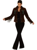 SCULLY FRINGE & BEADED BOAR SUEDE LEATHER JACKET (3)